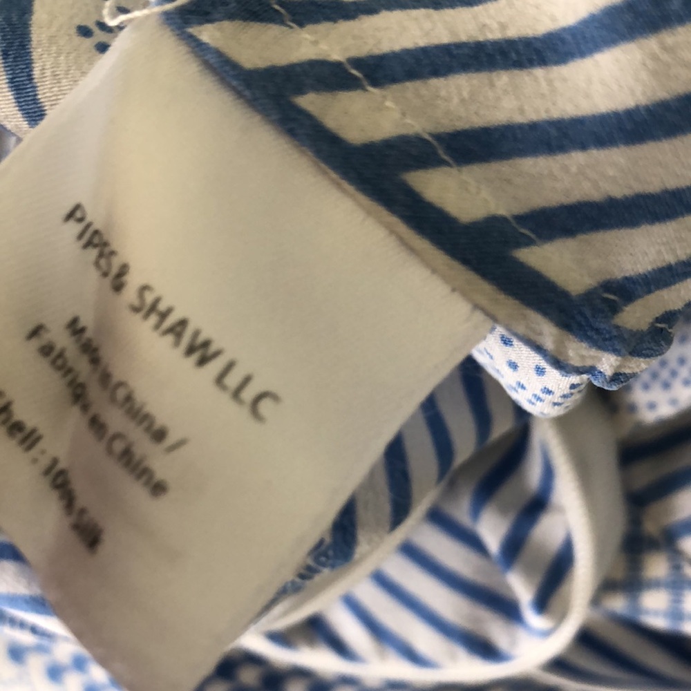 VERONICA BEARD WIDE LEG HIGH WAIST SILK BLUE AND WHITE SILK CULOTTES Size 2 - Picture 4 of 9